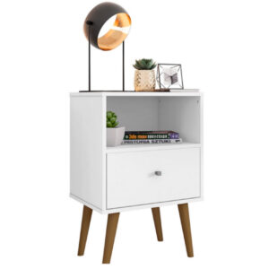 MESA DE CABECEIRA 01 GAVETA MODULO 450 MB2014 BRANCO