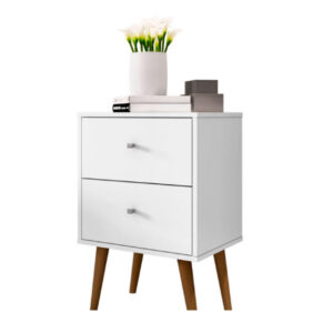 MESA DE CABECEIRA 02 GAVETAS MODULO 450 MB2015 BRANCO