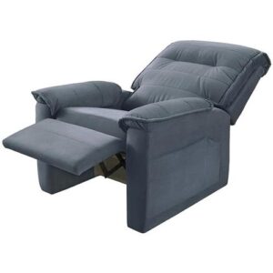 POLTRONA GIYAN RECLINAVEL 80 PE PLASTICO - VELUDO PARIS GRAFITE PLASTICO (FERRARI) - Imagem 3