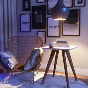 MESA CLASSIC LATERAL QUADRADA OFF WHITE - (IMCAL) - Imagem 3