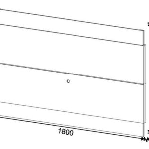 PAINEL CLASSIC 1.8 OFF WHITE/NATURE 1.80MT (IMCAL) - Imagem 2