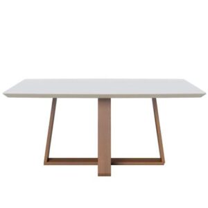 MESA WOOD 1.2 RETANGULAR OFF WHITE NATURE (IMCAL) - Imagem 1