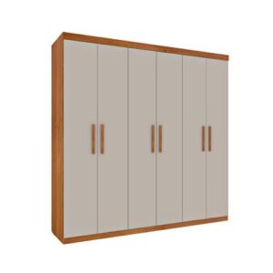 ROUPEIRO 6 PTAS OLIMPO C/ 8 PES - CINAMOMO OFF WHITE (TCIL) - Imagem 1
