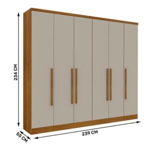 ROUPEIRO 6 PTAS VENEZA C 10 PES - CINAMOMO OFF WHITE (TCIL) - Imagem 2