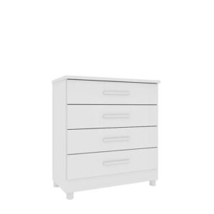 COMODA 4 GAV SUECIA C/4 PES - NEVE/NEVE (TCIL) - Imagem 1